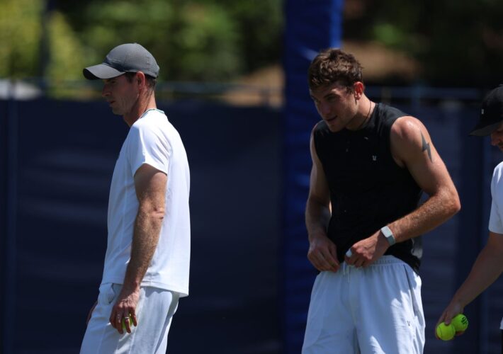 Jack Draper and Andy Murray reunited at DC Open