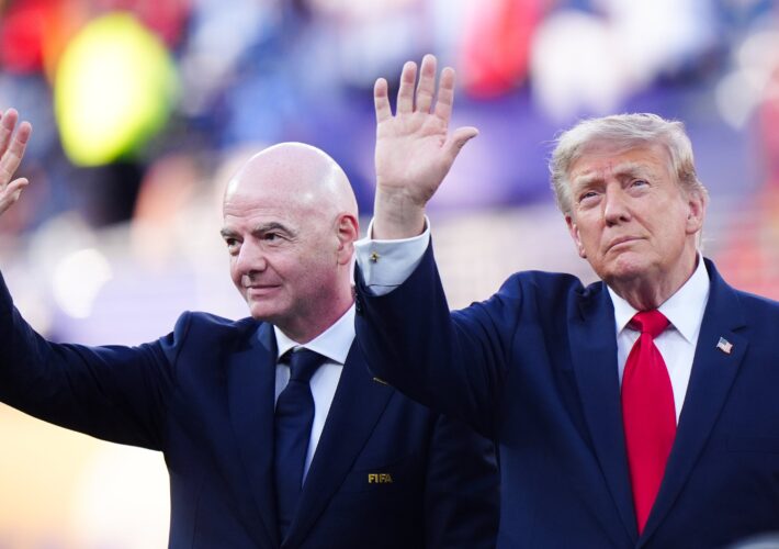 Trump breaks silence on Infantino’s controversial Fifa plans that led to Uefa boycott