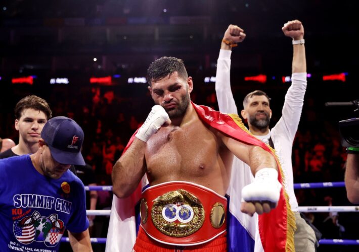Filip Hrgovic claims heavyweight title as Moses Itauma taken to hospital