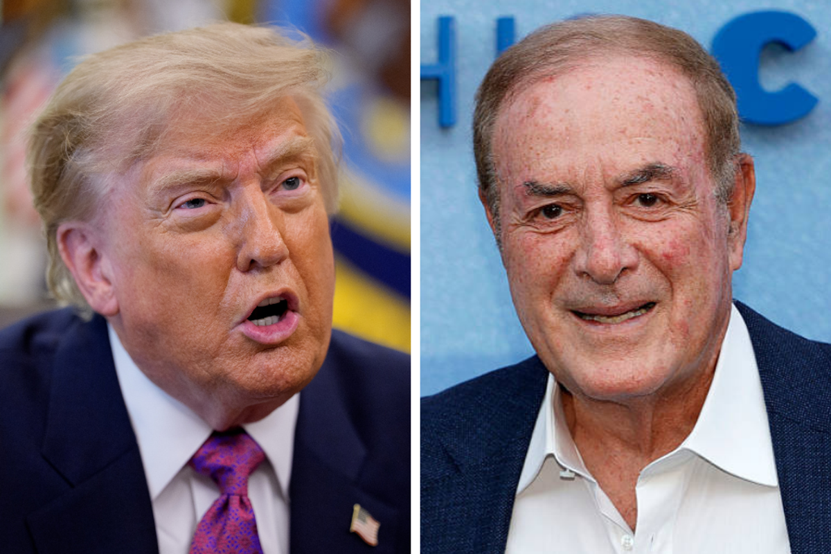 Legendary NFL broadcaster pokes fun at Trump’s ‘Lake America’ change as he calls game from stadium on Great Lake