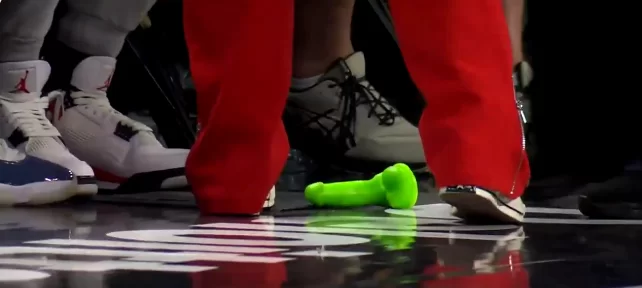 Another green dildo hits WNBA court