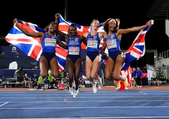 Amy Hunt continues whirlwind week with third gold as Dina Asher-Smith makes European history