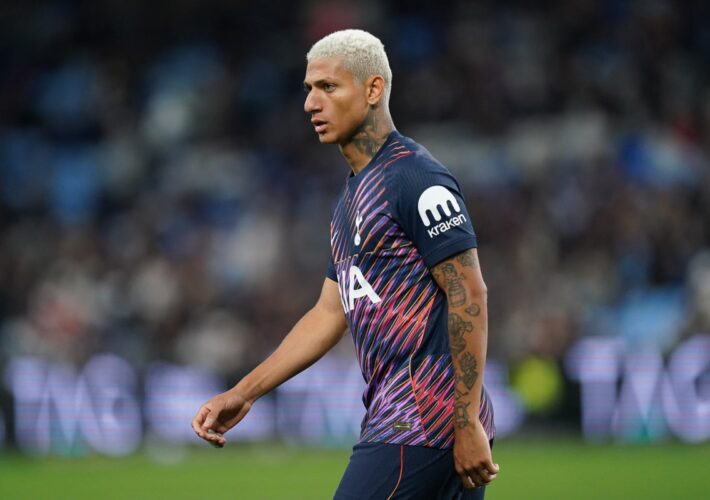 Richarlison left out of Tottenham’s Premier League squad