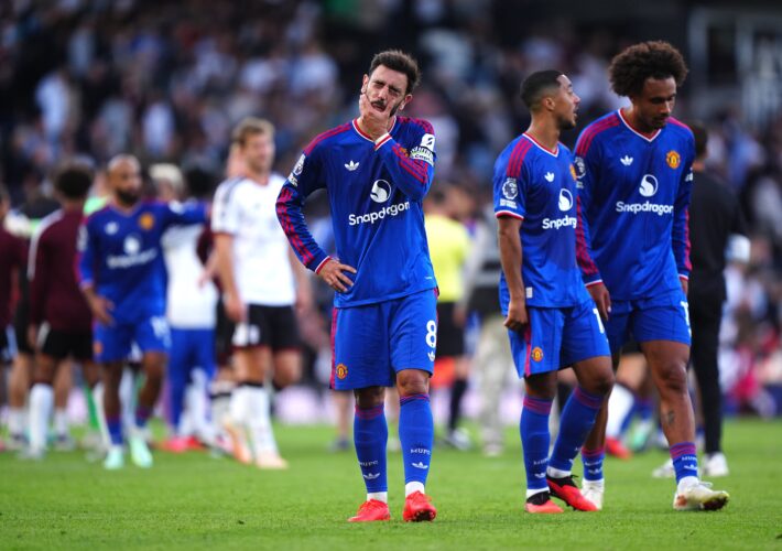 Fulham v Man United LIVE: Pressure on Carrick continues as Neville labels performance ‘a disgrace’