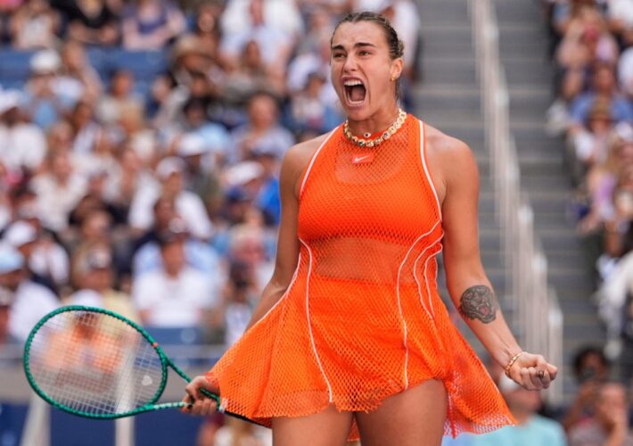 Aryna Sabalenka pushed all the way by Linda Noskova in thrilling US Open clash