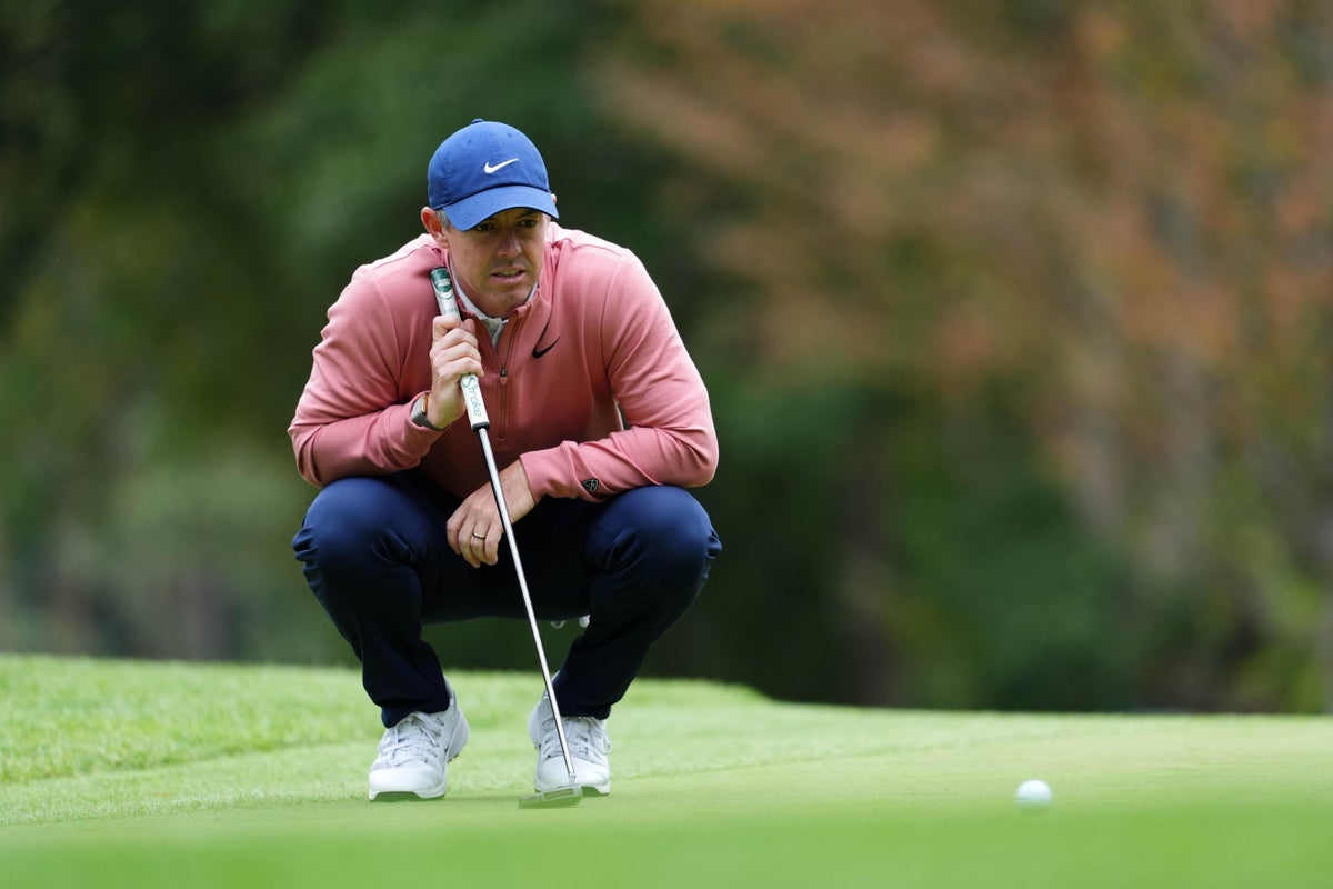 Rory McIlroy salvages ‘frustrating day’ with 18th-hole eagle at Wentworth