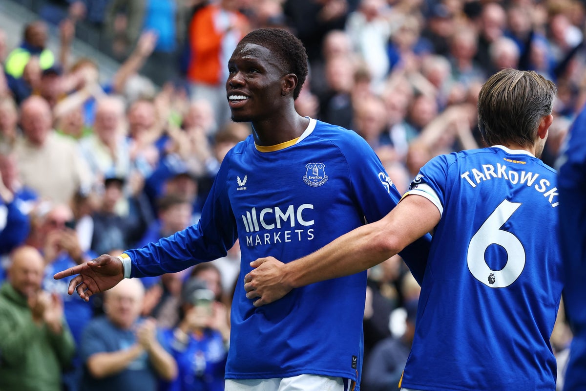 Whether by accident or design, Thierno Barry is the face of the new Everton