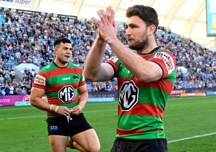 Jai Arrow bids emotional farewell with 100th appearance for Rabbitohs after MND diagnosis
