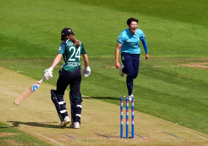 Issy Wong stars with five-wicket haul as England ease to series victory