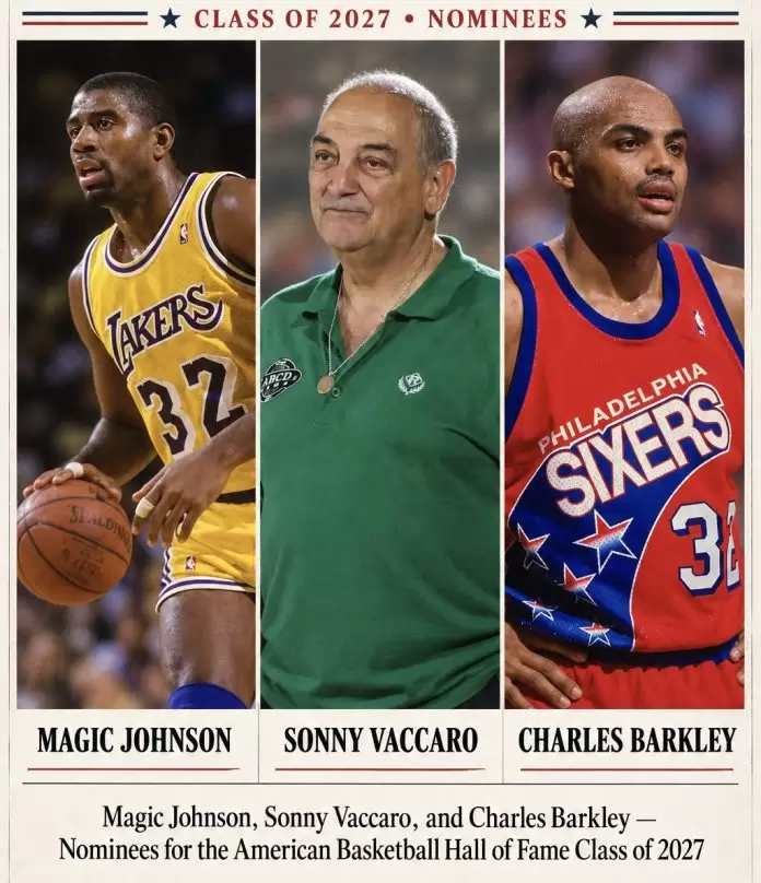 Magic, Barkley and Vaccaro headline 35 nominees for American Basketball HOF Class of 2027