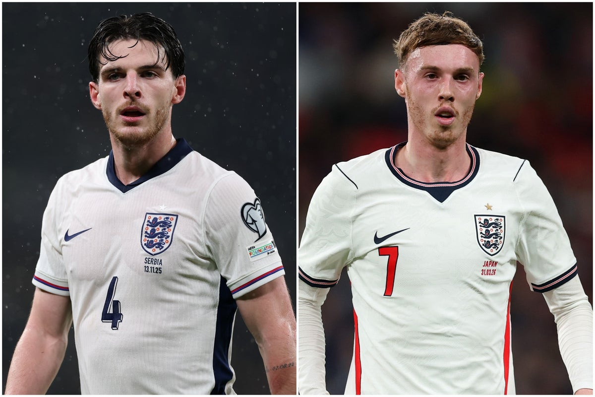 Declan Rice and Cole Palmer lead five withdrawals from England squad