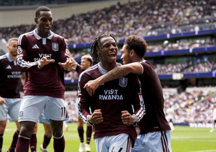 Tottenham break scoring duck but slump into relegation zone as Aston Villa earn first win of season