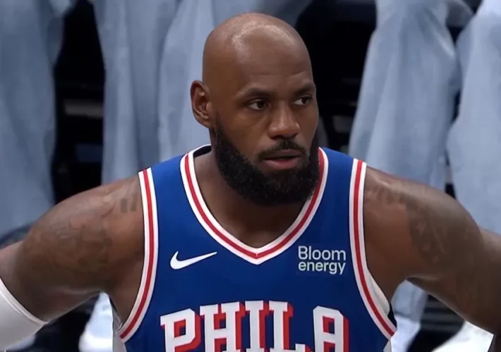LeBron James makes his stance clear on playing center for 76ers