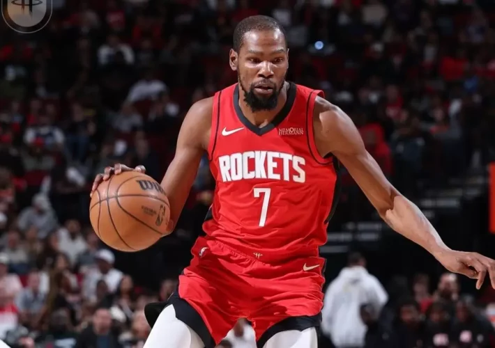 Seven Rockets score in double figures to beat Hawks