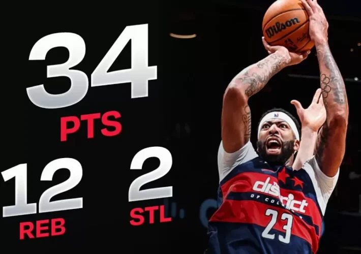Anthony Davis dominates in Wizards debut